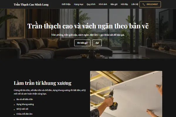 Mẫu Trần thạch cao