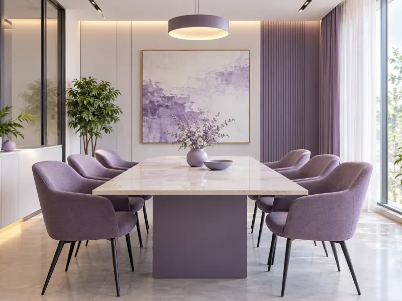 Phòng họp nhỏ có bàn và ghế