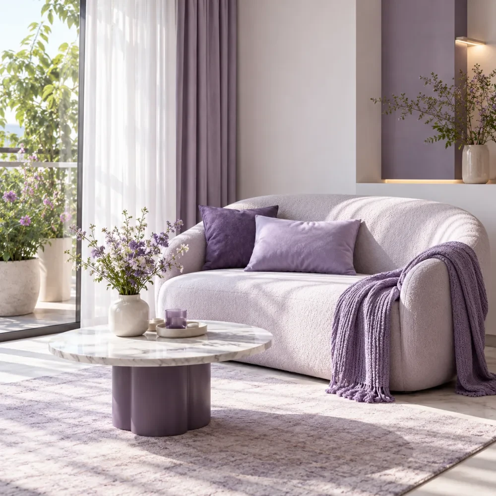 Góc nghỉ có sofa và bàn nhỏ