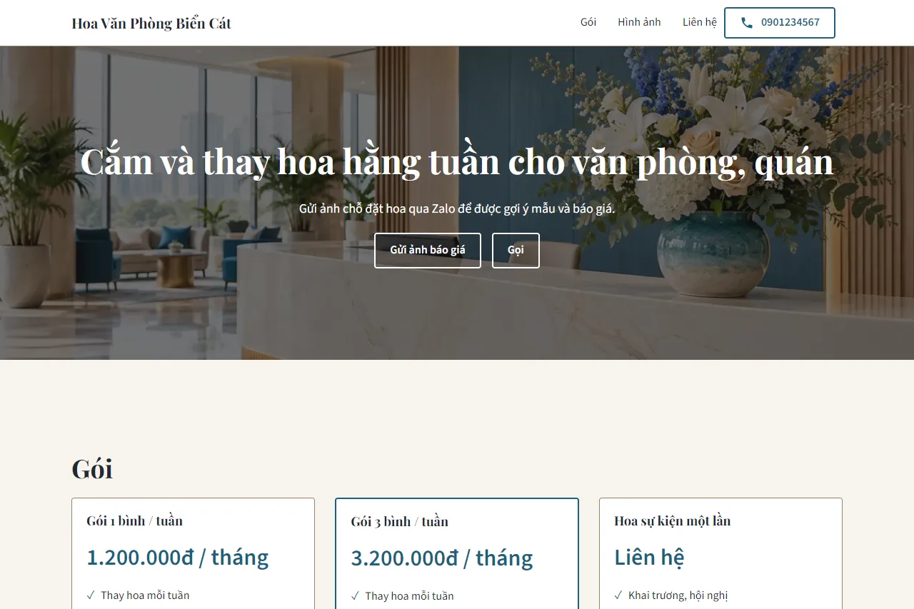 Mẫu Hoa định kỳ cho văn phòng trên máy tính