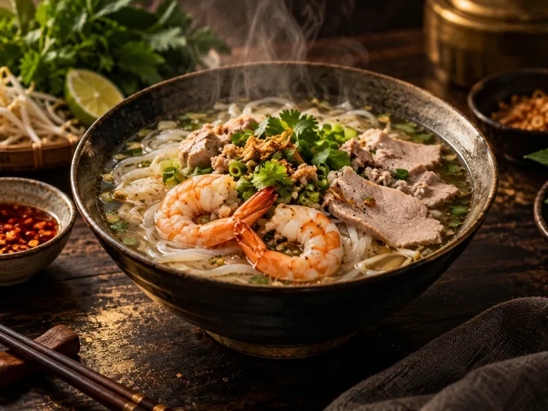Tô hủ tiếu tôm thịt