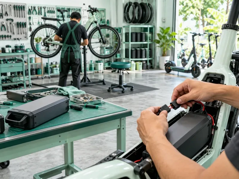 Nối khối pin xe đạp điện