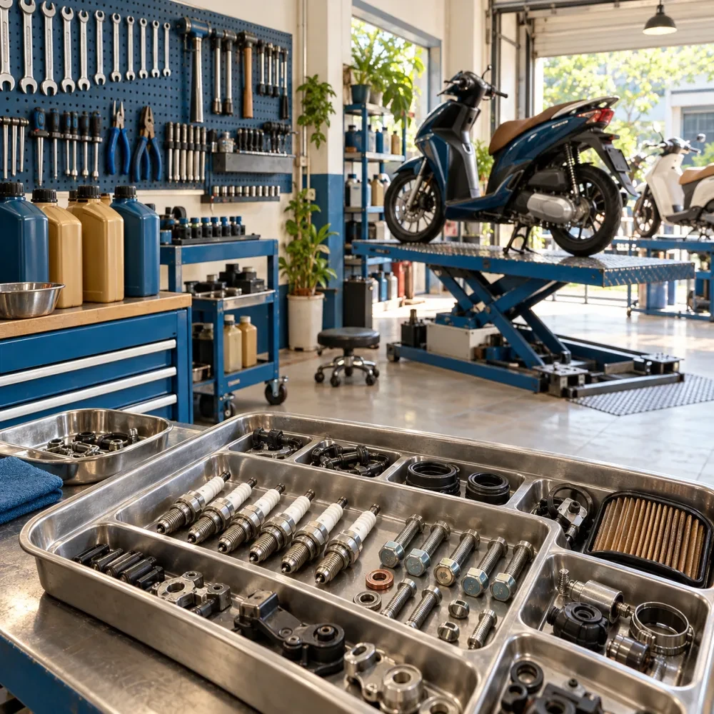 Khay bugi, ốc vít và phụ tùng nhỏ