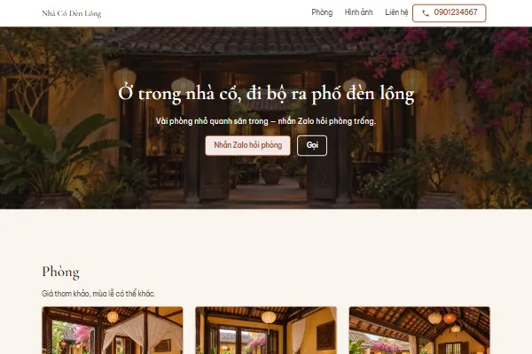 Mẫu Homestay nhà cổ