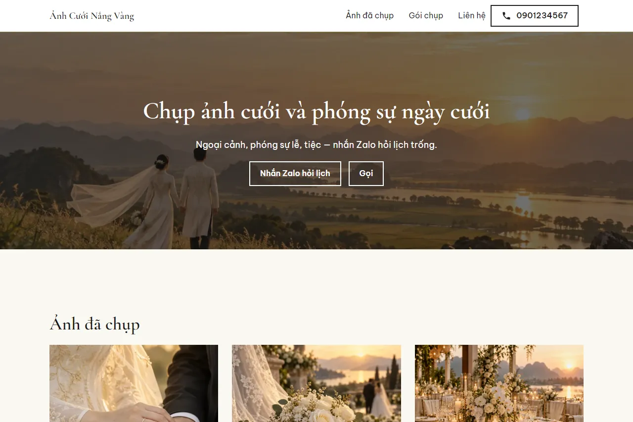 Mẫu Chụp ảnh cưới trên máy tính