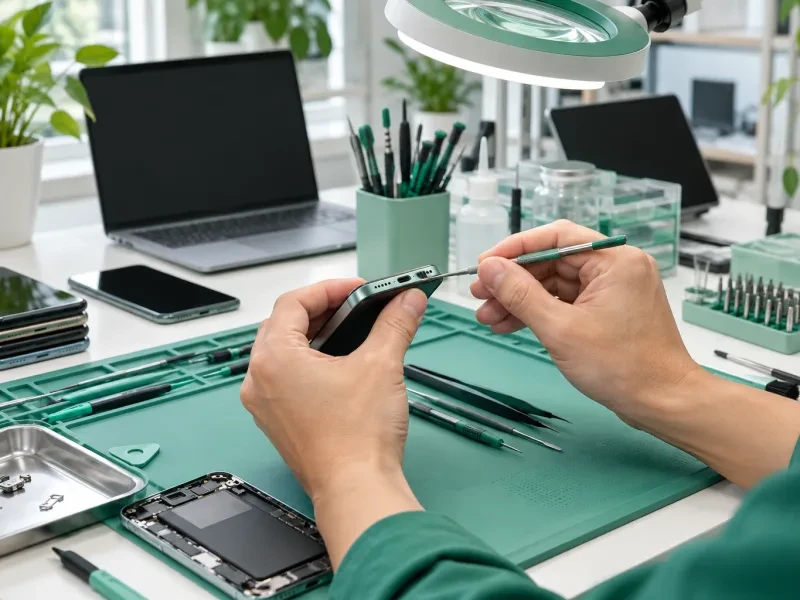 Vệ sinh cổng sạc bằng dụng cụ nhỏ